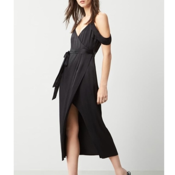 Bardot Black Off the Shoulder Midi Dress - Picture 6 of 7